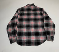 70s Vintage Fruit of the Loom Ombre Wool shirt Black&Pink L