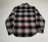 70s Vintage Fruit of the Loom Ombre Wool shirt Black&Pink L