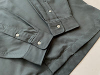 90s Vintage Deadstock Polo RalphLauren 100%Rayon L/S Shirt L Asphalt Gray