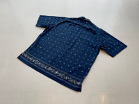 90s Vintage Polo RalphLauren Paisley OpenCollar Shirt L Navy