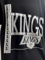 90s Vintage Los Angels KINGS T Shirt L Black