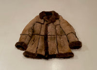 70s Vintage Tradition Mouton Coat Chocolate