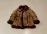 70s Vintage Tradition Mouton Coat Chocolate