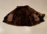 70s Vintage Tradition Mouton Coat Chocolate