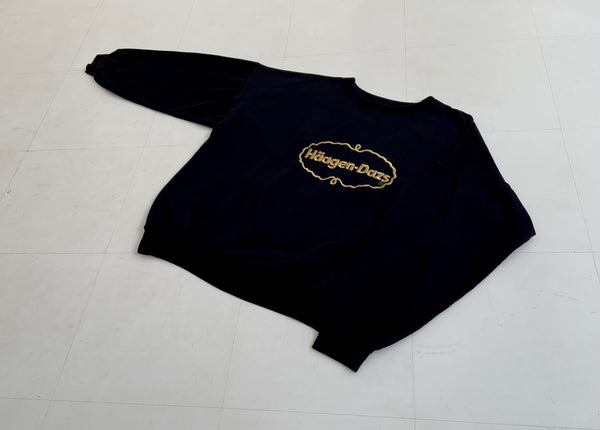 90s Vintage Haagen Dazs Sweater Black L