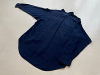 90s RalphLauren 100%Linen L/S Shirt Navy XL
