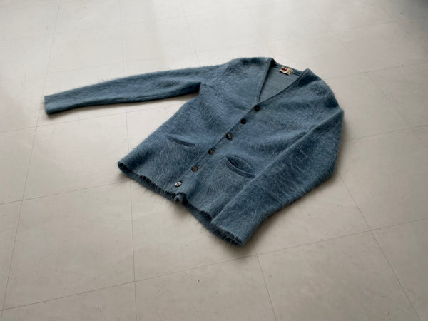 60s Vintage GRANT CREST Mohair Cardigan LightBlue – NO BURCANCY 60s Vintage GRANT CREST Mohair Cardigan LightBlue – NO BURCANCY