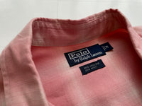90s Vintage Polo RalphLauren Rayon ShadowPlaid Western Shirt M Pink