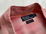 90s Vintage Polo RalphLauren Rayon ShadowPlaid Western Shirt M Pink