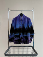 90s BLACK MOUNTAIN Fleece jacket M Navy