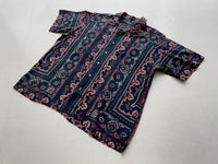 90s Vintage RalphLauren VINTAGE CAMP OpenCollar Shirt L Navy