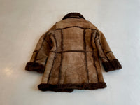 70s Vintage olde hide house mouton coat 38 chocolate