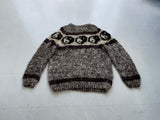 90s Vintage Yingyang Wool Knit Sweater