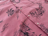 90s Vintage RalphLauren VINTAGE CALDWELL OpenCollar Shirt L SalmonPink