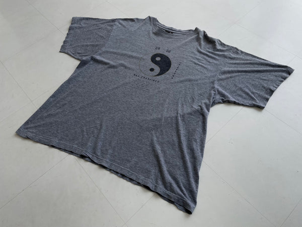 Vintage Yin Yang T shirt XL Gray