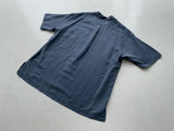 90s Vintage RalphLauren CALDWELL Opencollar Shirt XL Asphalt Gray