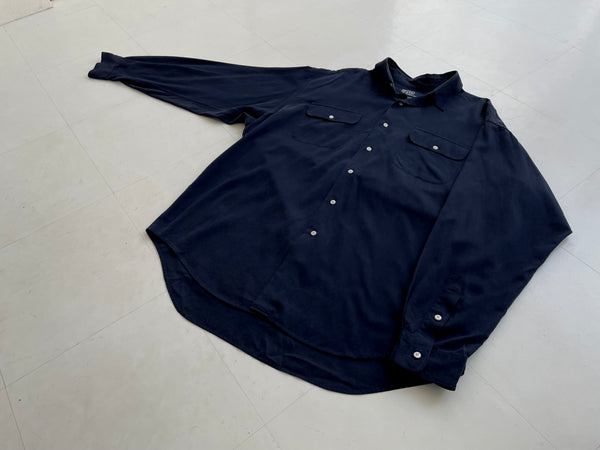 90s Vintage Ralph Lauren BENFORD L/S Shirt L Navy