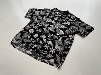 90s Vintage RalphLauren Hawaiian OpenCollar Shirt XXL Black&White