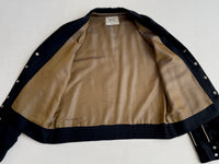 50s H bar C Rayon Gabardine Jacket Black