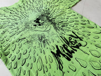 90s Vintage MickeyMouse Surfing AllOver Print T-shirt XL LimeGreen
