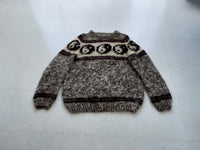 90s Vintage Yingyang Wool Knit Sweater
