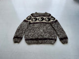 90s Vintage Yingyang Wool Knit Sweater