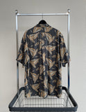 90s Vintage RalphLauren CALDWELL OpenCollar Rayon Shirt Yacht L