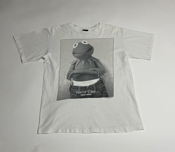 90s vintage “Kermit clean”Tshirt XL – NO BURCANCY