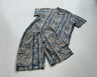 90s Vintage Polo Ralph lauren “Striped Paisley”OpenCollar Shirt XL