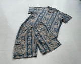90s Vintage Polo Ralph lauren “Striped Paisley”OpenCollar Shirt XL