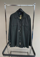 90s Vintage Deadstock Polo RalphLauren 100%Rayon L/S Shirt L Asphalt Gray