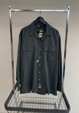 90s Vintage Deadstock Polo RalphLauren 100%Rayon L/S Shirt L Asphalt Gray