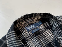 90s Vintage Polo RalphLauren BENFORD Black&White Plaid L/S Shirt