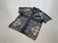 90s Vintage Polo RalphLauren VINTAGE CALDWELL Cross Paisley OpenCollar Shirt L