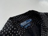 90s Vintage Polo RalphLauren CLAYTON “Square Dot”Shirt M black