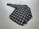 90s RRL ShadowPlaid Shirt L Black&White