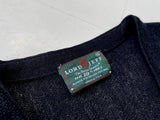 70s Vintage LordJeff Mohair Alpaca Cardigan XL Black