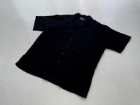 90s Vintage RalphLauren CLAYTON OpenCollar Shirt L Black