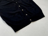 70s Vintage Cecilene 100%Cashmere Cardigans  XL Black