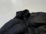 80s Eddie Bauer Leather Puffer Jacket Black