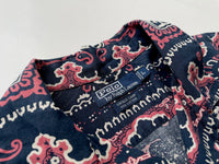90s Vintage RalphLauren VINTAGE CAMP OpenCollar Shirt L Navy