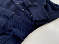 60s Sears Alpaca Cardigan L Navy