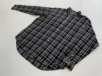 90s RalphLauren Black&White Plaid L/S Shirt L