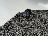 90s Vintage Polo RalphLauren CLAYTON “Black Flower”Shirt XL