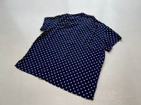 90s Vintage Polo RalphLauren PolkaDot OpenCollar Shirt XL