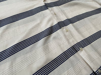 90s Vintage Polo RalphLauren CALDWELL OpenCollar Border Shirt XL White
