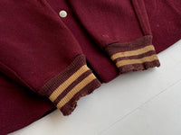 50s Vintage Varsity jacket Burgundy