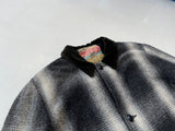 90s SANTAFE TRAIL Ombré Wool Jacket M Black&White