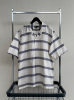 90s Vintage Polo RalphLauren CALDWELL OpenCollar Border Shirt XL White