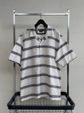 90s Vintage Polo RalphLauren CALDWELL OpenCollar Border Shirt XL White